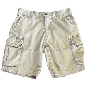 Polo Ralph Lauren Khaki Cargo Shorts Mens Size 36 Utility Summer Camping HIking